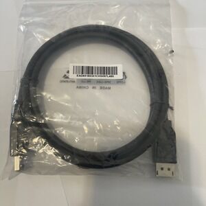 Display Port Cable Male to Male Black 6ft   089G 187BAA